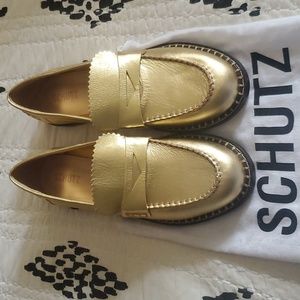 COPY - Gold Loafers